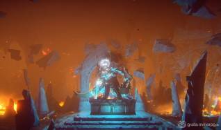 Void Goliath on a ruined altar