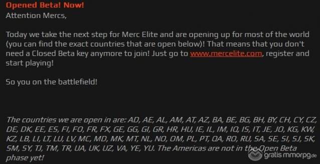 merc elite open beta