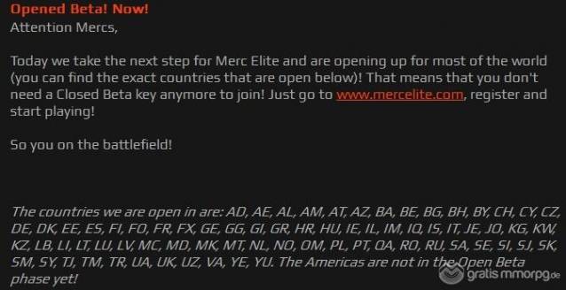 merc elite open beta