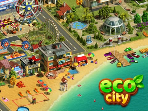 Eco City ist dann ein Bau- und Landwirtschaftsspiel.